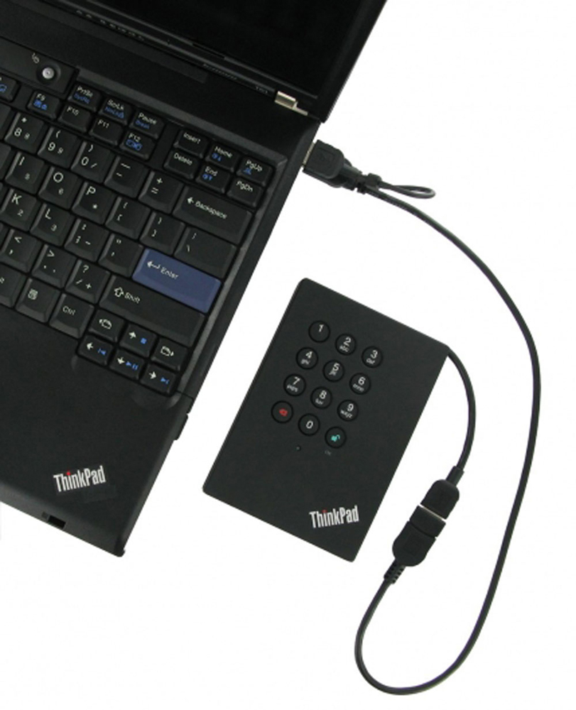 Lenovo Portable Secure 1TB Hard Drive, USB 3.0 0A65621