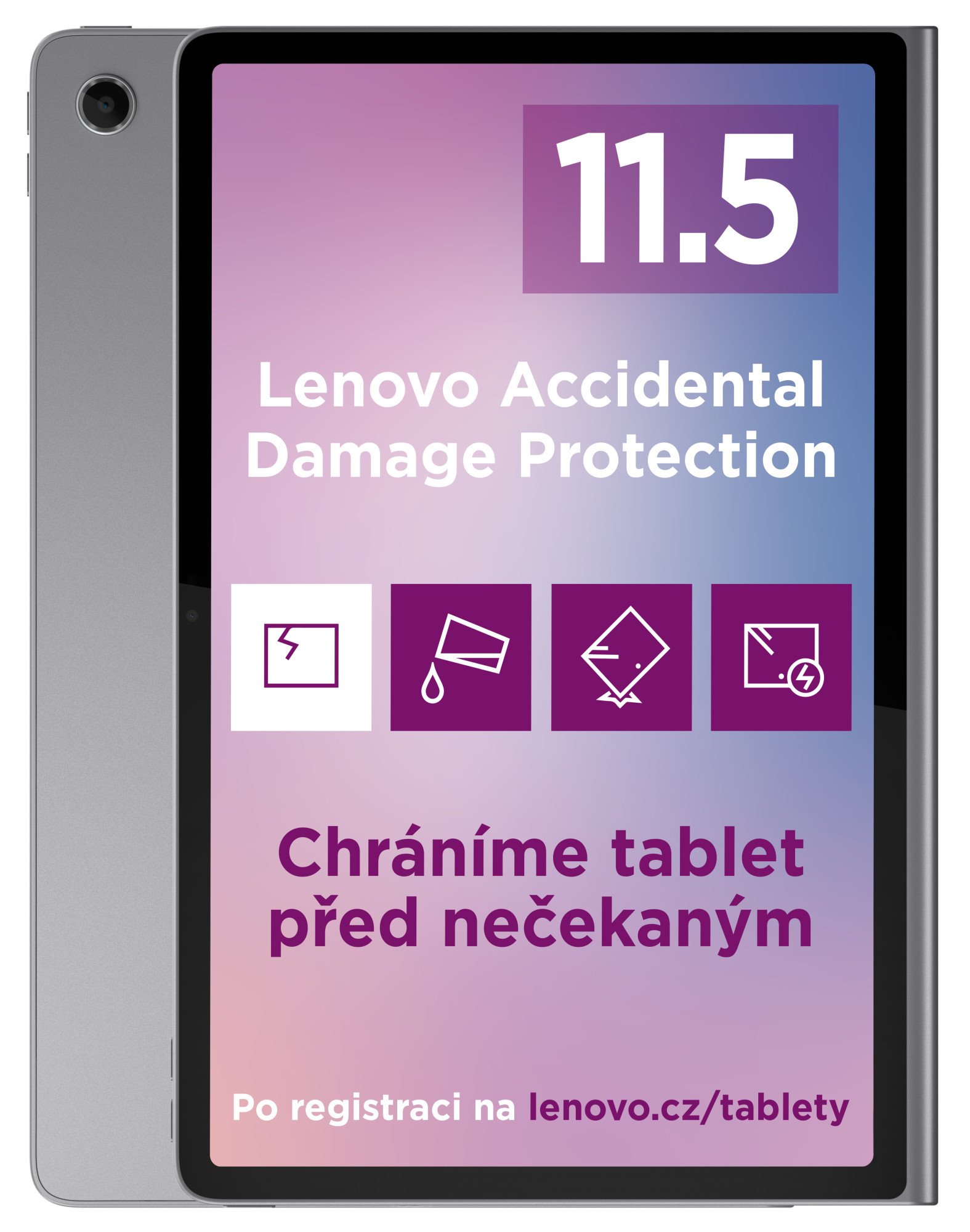 Lenovo Tab Plus (TB351FU) 8GB + 256GB Luna Grey + puzdro