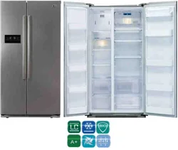 LG Americká Chladnička GW-B207FLQV stříbrná, A+, 349l/178l, Multi Air Flow, LED display, NO FROST