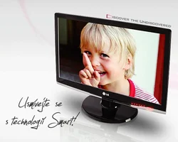 LG monitor W2453V-PF 24" LCD, vystavený!, piano black, 50.000:1, 2ms, DVI, HDMI