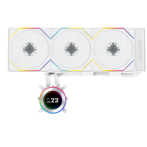 Lian Li HydroShift II LCD-C 360TL, bílá