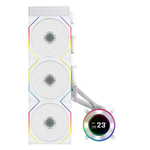 Lian Li HydroShift II LCD-C 360TL, bílá