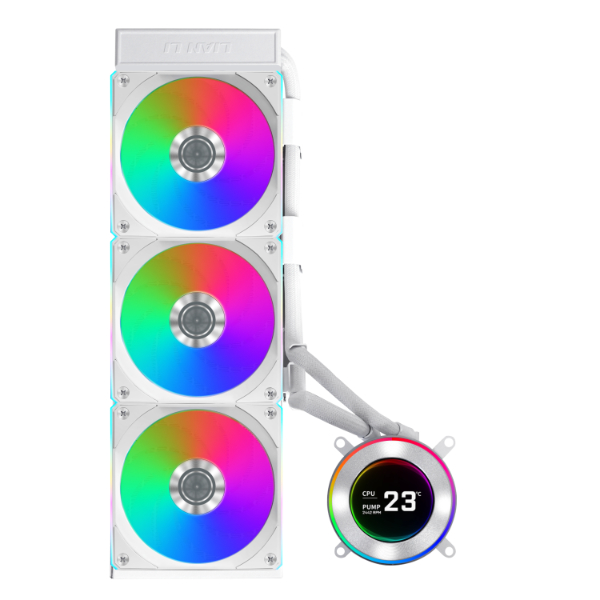 Lian Li HydroShift II LCD-C 360TL, bílá