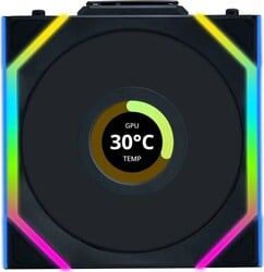 Lian Li UNI FAN SL Wireless LCD Reverse Blade 120, čierna