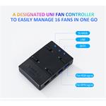 Lian Li UNI FAN SL140 RGB PWM ventilátor, 2-pack včetně regulátoru - 140mm, bílý