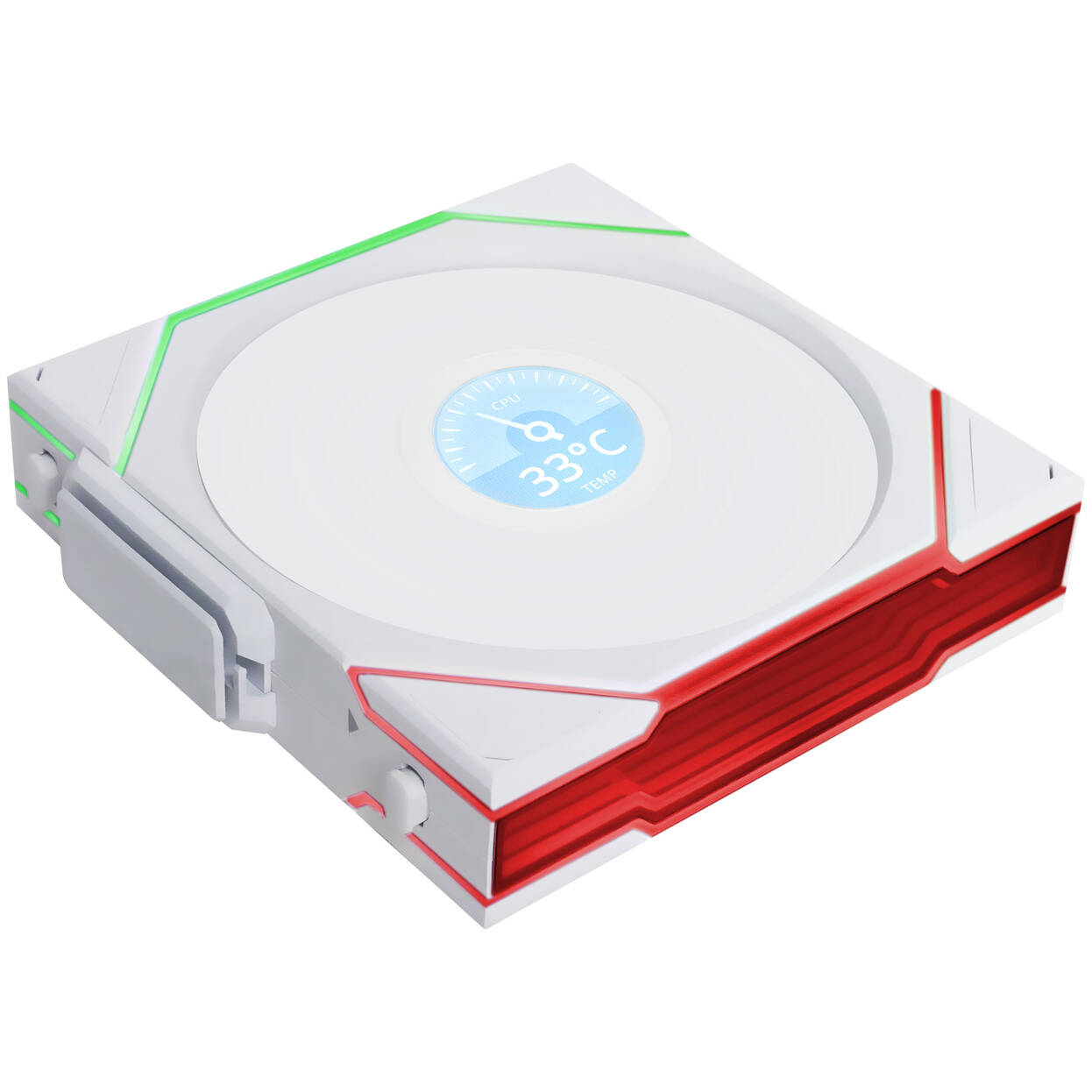 Lian Li UNI FAN TL Wireless LCD 120mm Reverse Blade, bílá