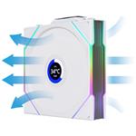 Lian Li UNI FAN TL Wireless LCD 120mm Reverse Blade, bílá