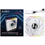 Lian Li UNI FAN TL Wireless LCD 120mm Reverse Blade, bílá