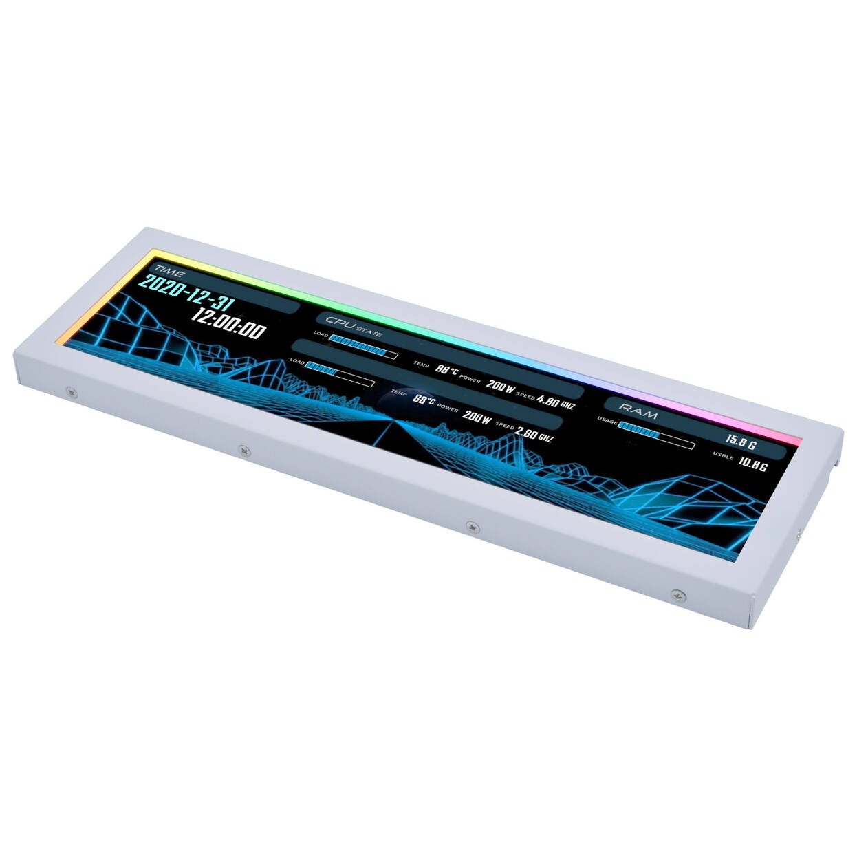 Lian Li Universal Screen 8.8", bílá