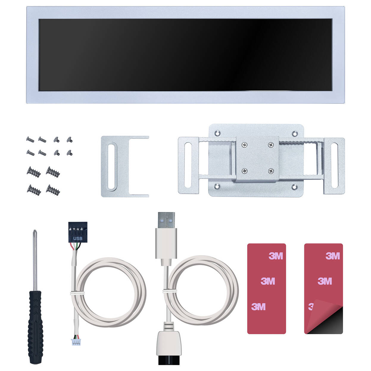Lian Li Universal Screen 8.8", bílá