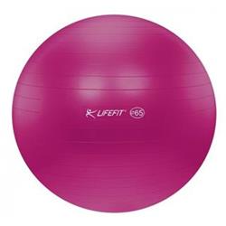 LifeFit Anti-Burst 65 cm, bordó gymnastický míč