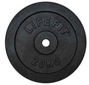 LifeFit Disc 20 kg, kovový, pre 30 mm tyč