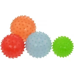 LifeFit masážna lopta 10 cm - mix farieb