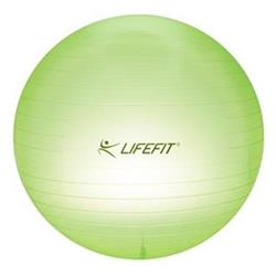 LifeFit Transparent 75 cm, sv. zelený gymnastický míč