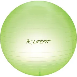 LifeFit Transparent 75 cm, sv. zelený gymnastický míč