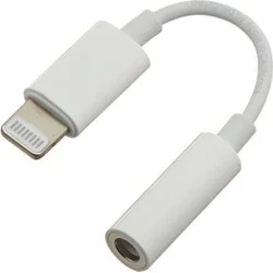 Lightning audio redukční kabel na 3.5 mm stereo jack/female, bíl