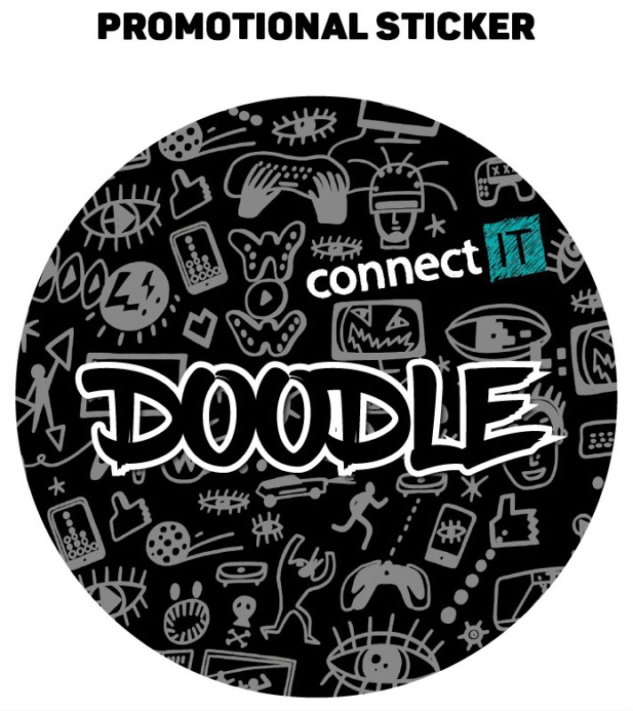 Limitovaná edícia Connect IT DOODLE WHITE