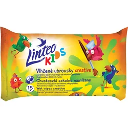 Linteo Dětské vlhčené ubrousky Baby Kids 15 ks