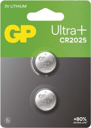 Lítiová gombíková batéria GP Ultra plus CR2025, 2 ks