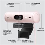 Logitech BRIO 500, Full HD webcam, rose
