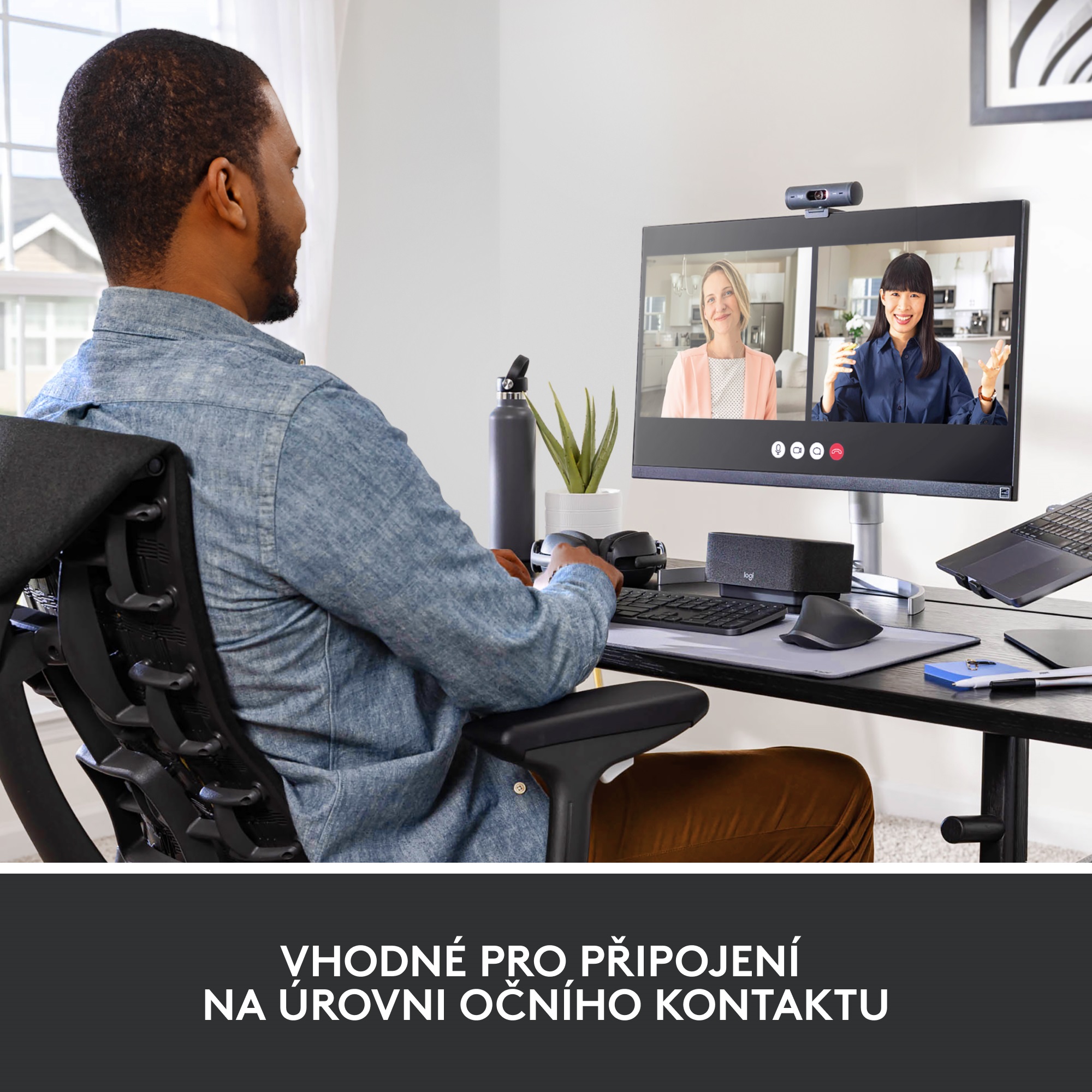 Logitech BRIO 500, Full HD webová kamera, grafitová