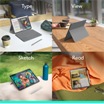 Logitech Combo Touch iPad Air 11-inch (M2)-OXFORD-935OLD948-US,EMEA - Grey - US INT'L