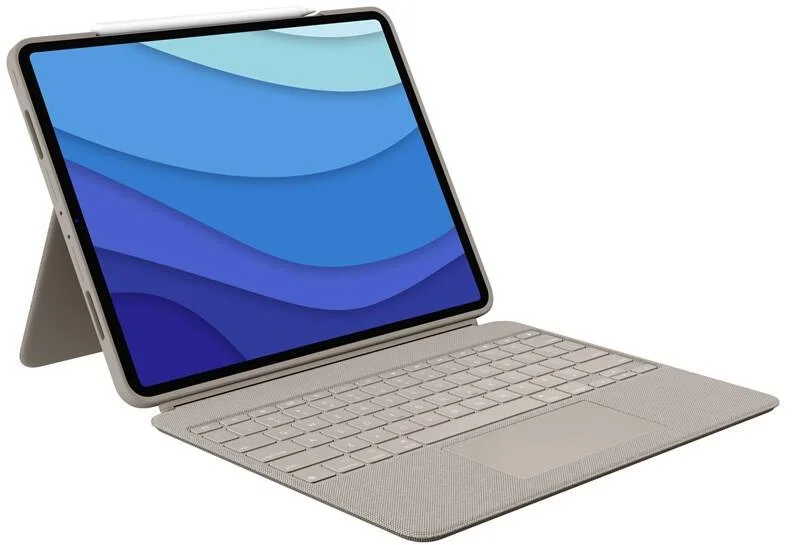 Logitech Combo Touch pre iPad Pro 11" (1., 2., 3. generácia), béžová - SK