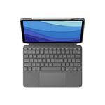 Logitech Combo Touch pre iPad Pro 12,9" (5. generácia), sivá - US INTL
