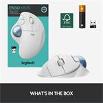 Logitech ERGO M575 Bezdrôtová myš s trackballom - biela