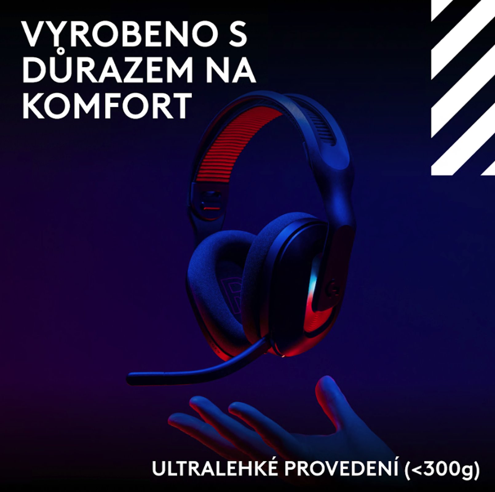Logitech G A20 X, čierna