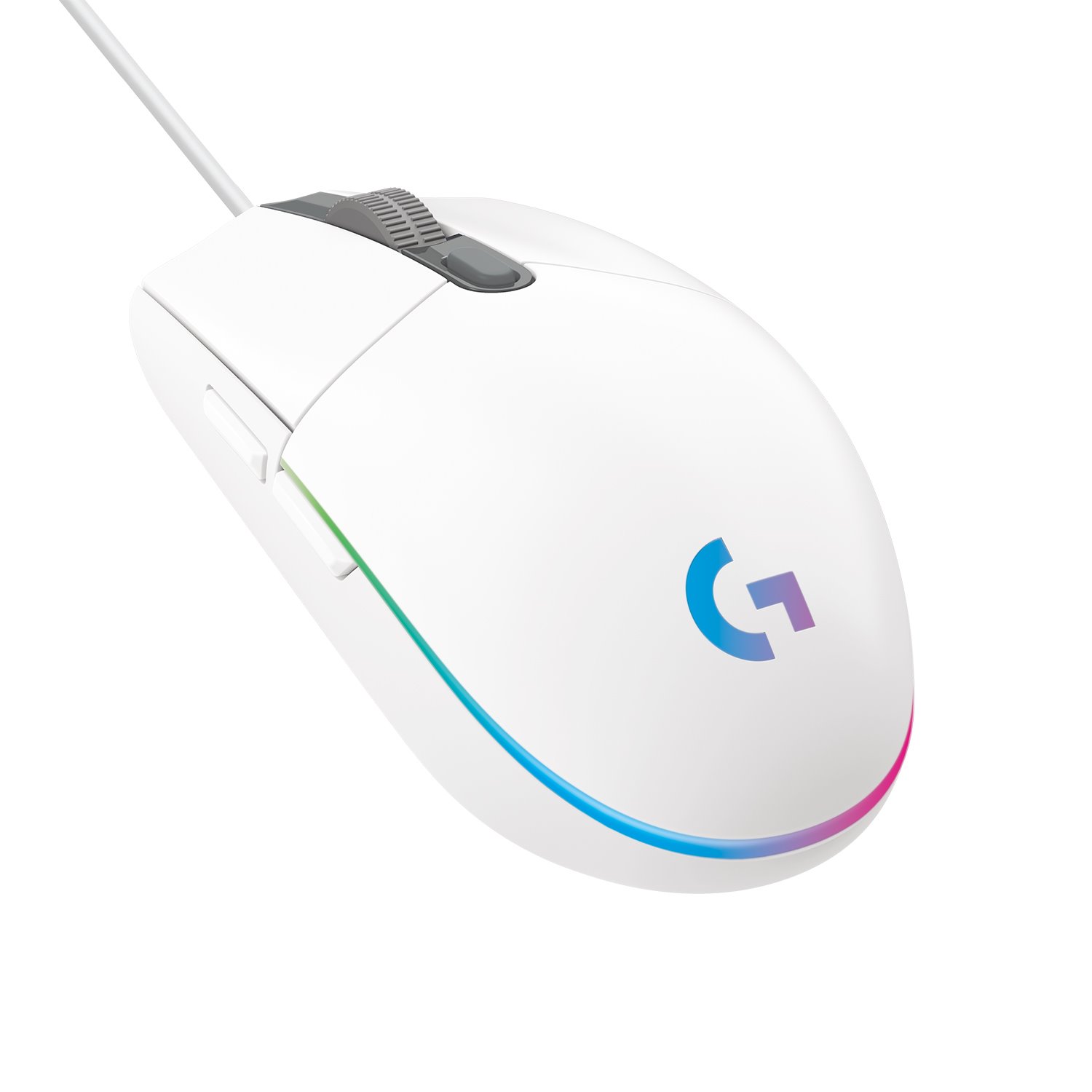 Logitech G203 Lightsync, biela