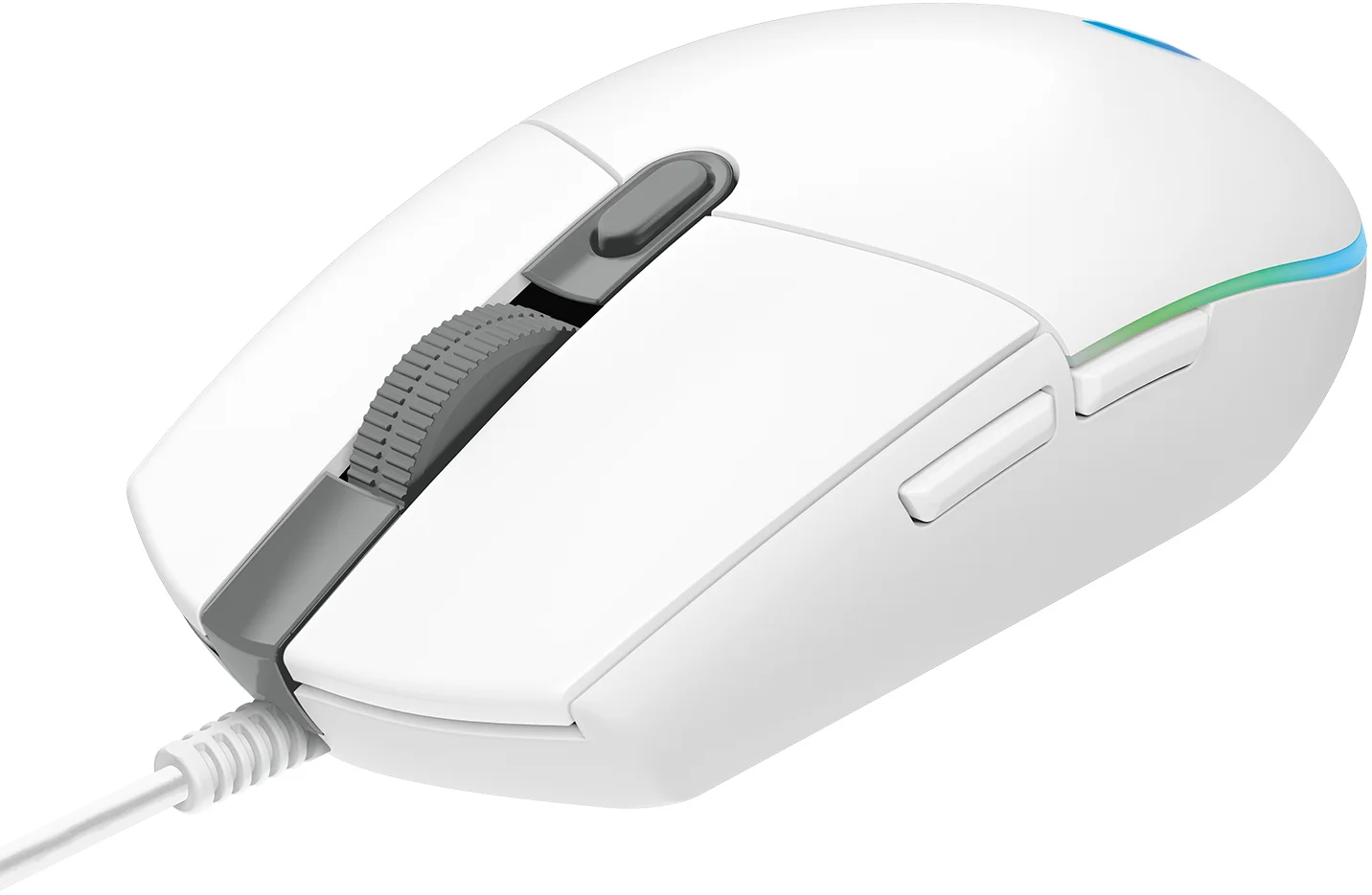 Logitech G203 Lightsync, biela