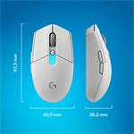 Logitech G305 X SUPERLIGHT, bílá