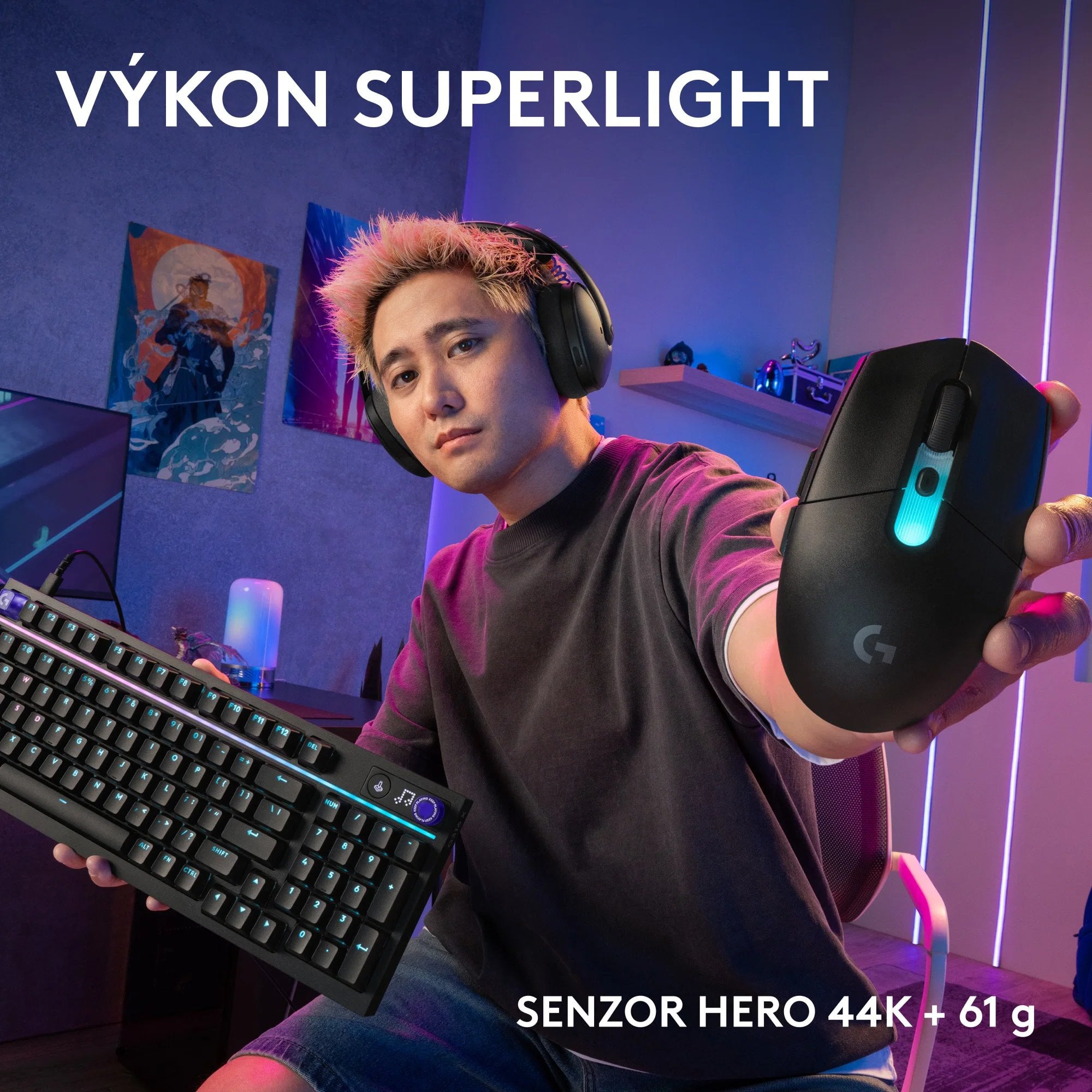 Logitech G305 X SUPERLIGHT, černá