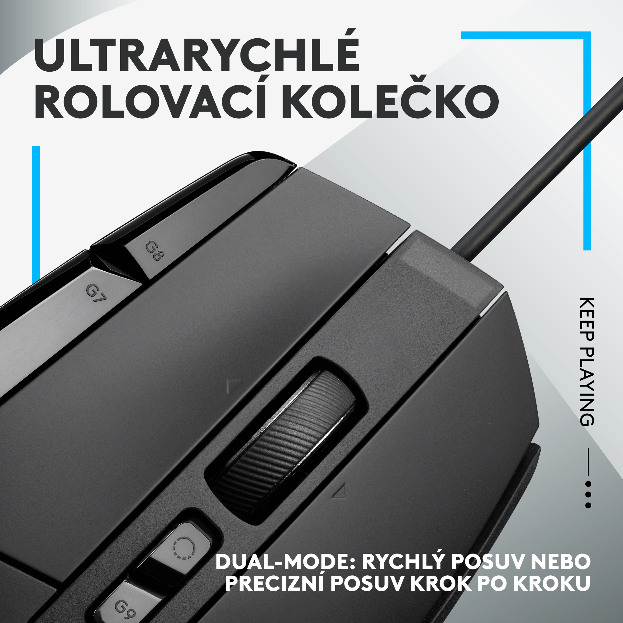Logitech G502 X Gaming Mouse, černá