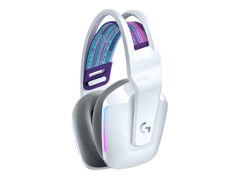 Logitech G733 LIGHTSPEED RGB Gaming-Headset - bílý