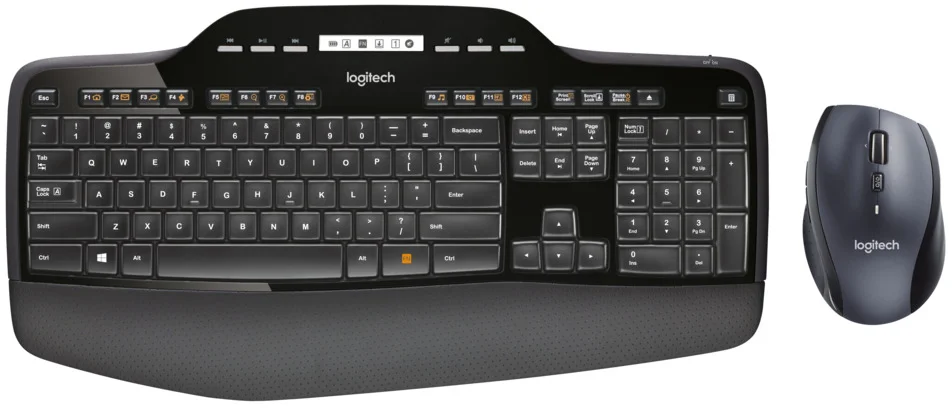 Logitech klávesnica Wireless Desktop MK710, US bezdrôtová s myšou 920-002440