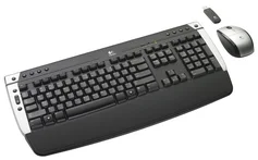 Logitech klávesnice Cordless Pro 2400 Desktop, black, bezdrátová s myší