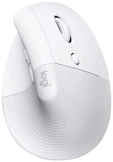 Logitech Lift for Mac Vertical Ergonomic Mouse Off-White