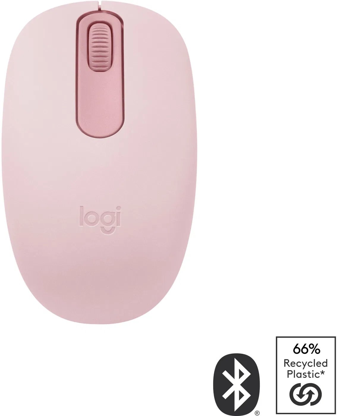 Logitech M196 - myš Bluetooth, ružová