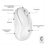 Logitech M240 Silent Bluetooth Mouse Off-White