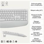 Logitech MK880 US INTL, bezdrôtová klávesnica a myš, biela