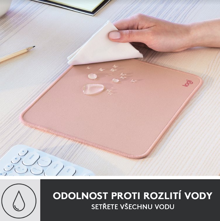 Logitech Mouse Pad Štúdio Series - DARKER ROSE 956-000050