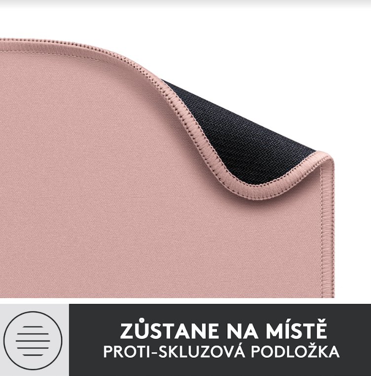 Logitech Mouse Pad Štúdio Series - DARKER ROSE 956-000050