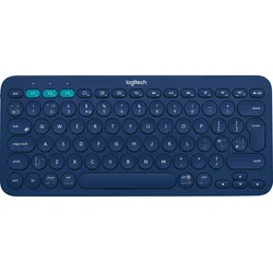 Logitech Multi-Device Bluetooth Keyboard K380, UK, bezdrátová, modrá