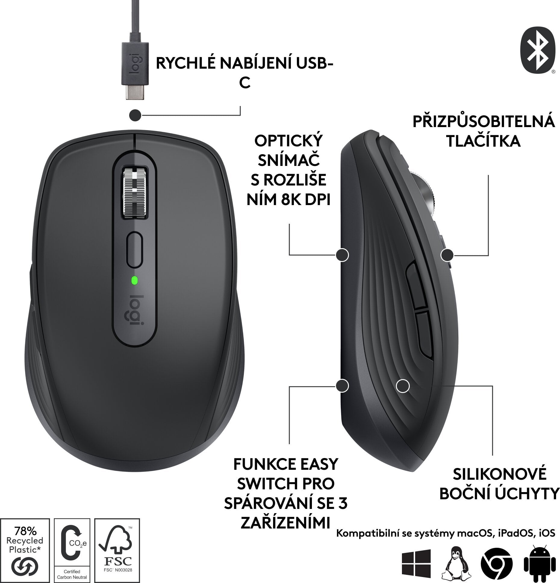 Logitech MX Anywhere 3S Graphite