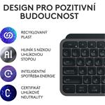 Logitech MX Keys S, CZ, bezdrôtová klávesnica, čierna/grafitová