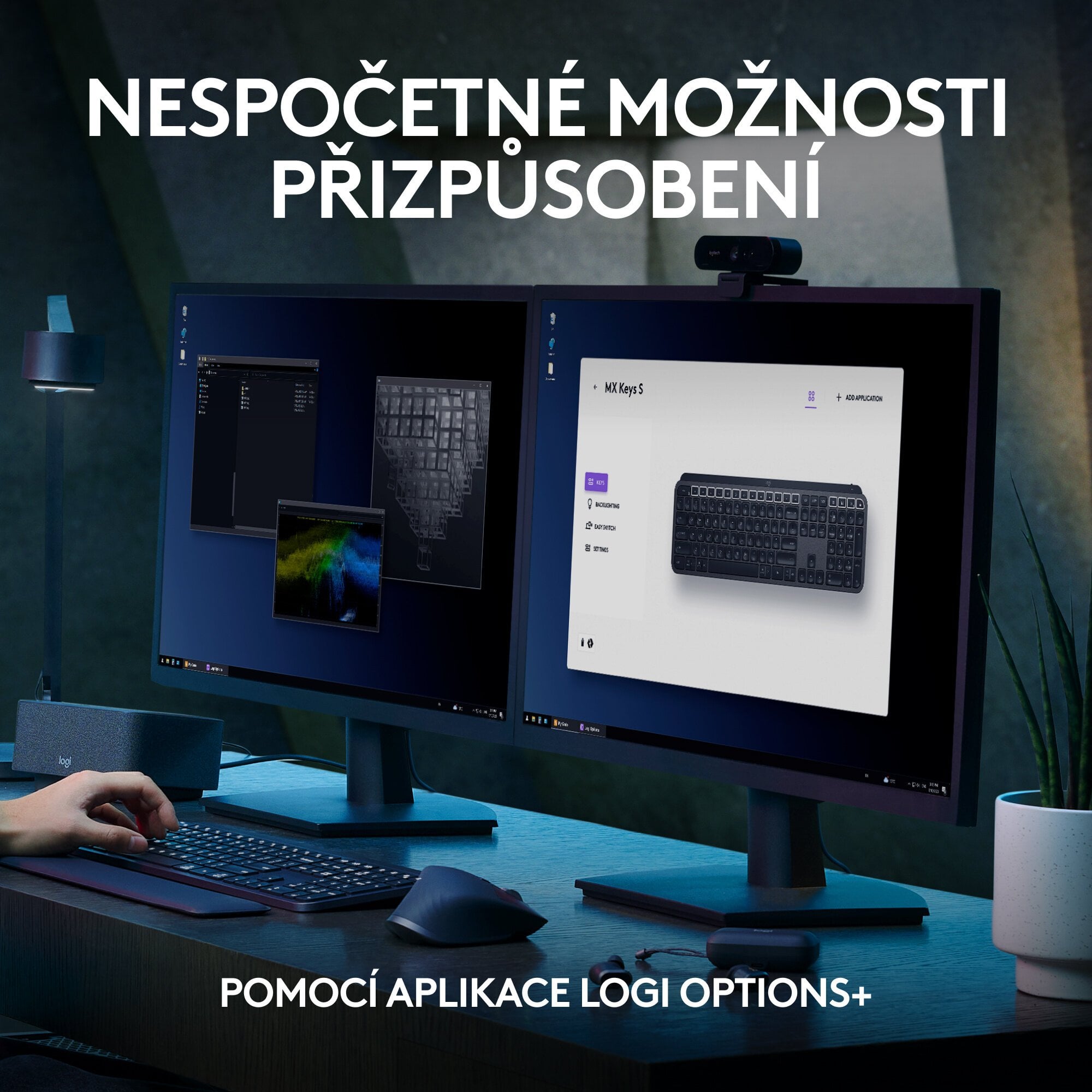 Logitech MX Keys S Graphite - CZ/SK