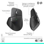 Logitech MX Master 4 pre firmy, grafitová