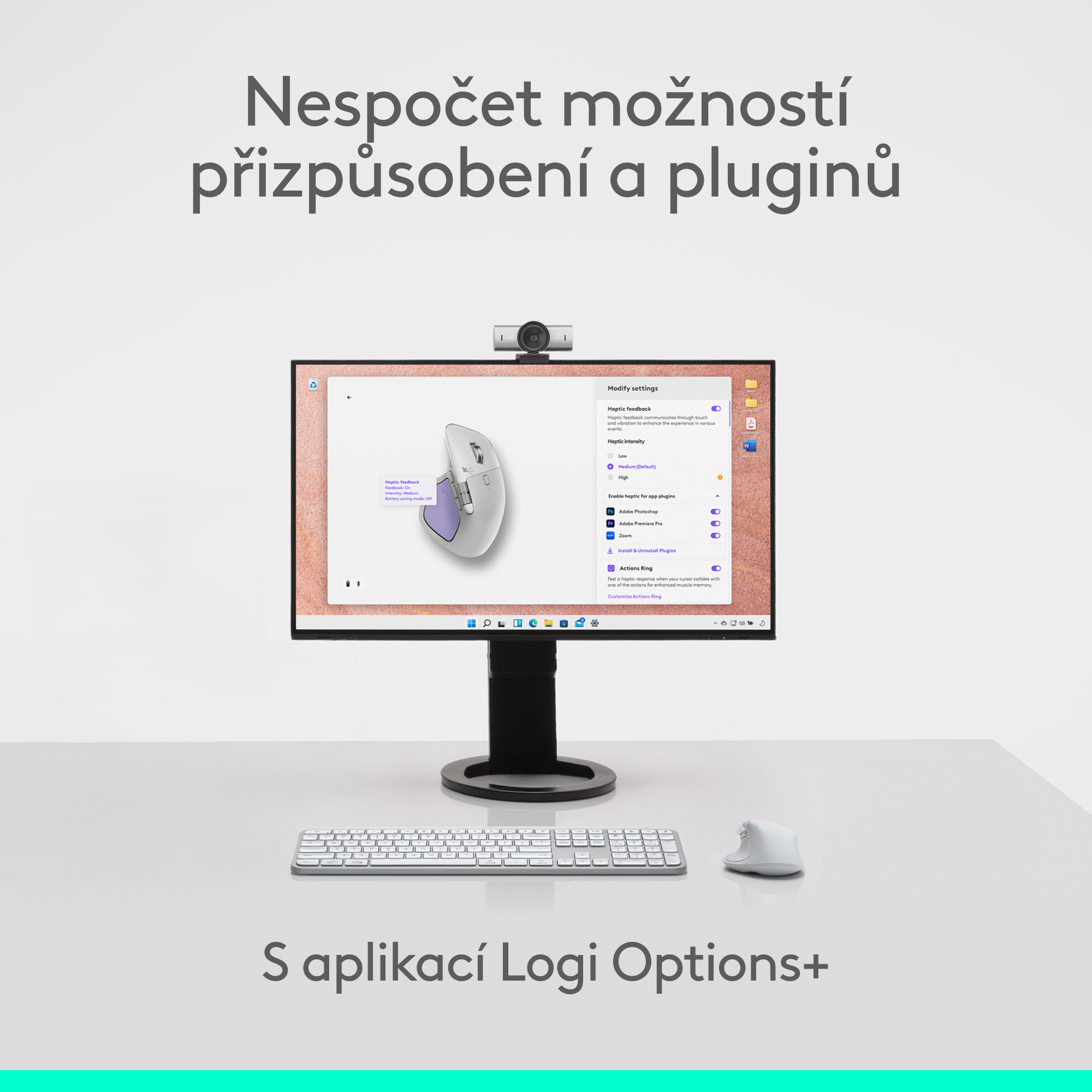 Logitech MX Master 4 pre Mac, biela